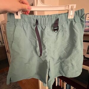 REI Teal Adjustable Waist Shorts